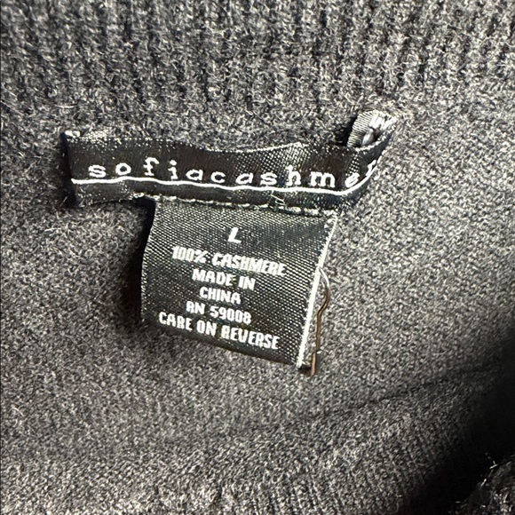 Nordstrom Sofia Cashmere Cowl Neck Sequins Sweater - Picture 4 of 4